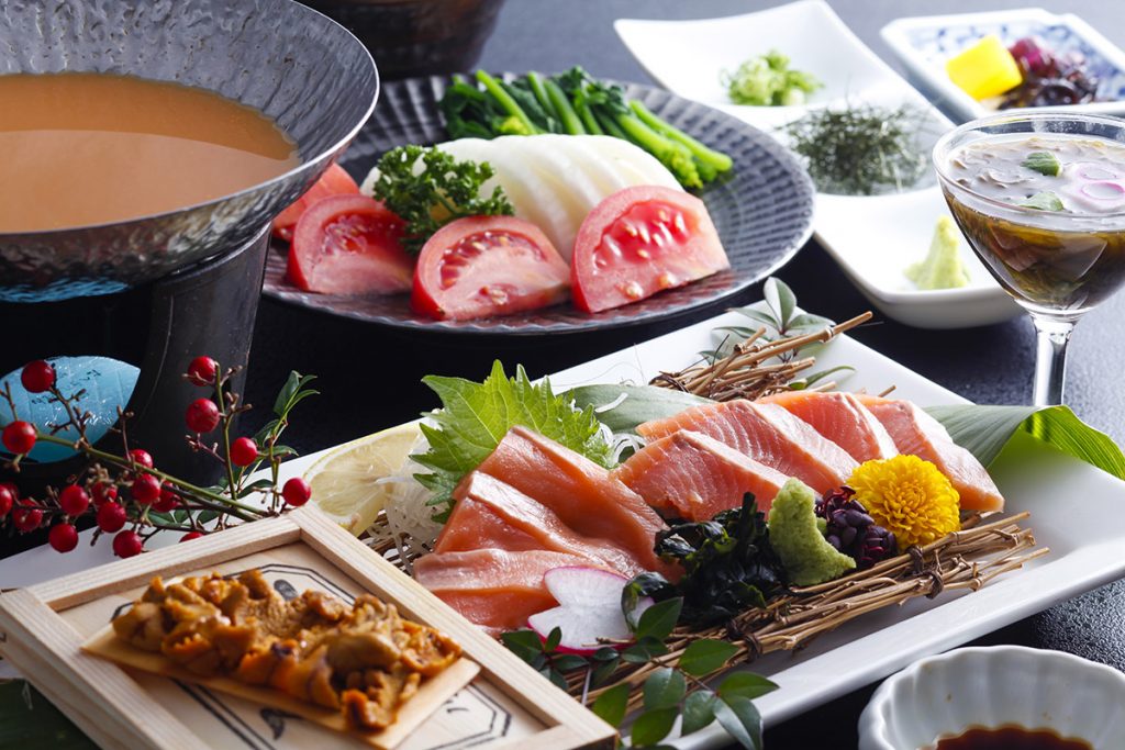 淡路島サクラマスうにしゃぶ