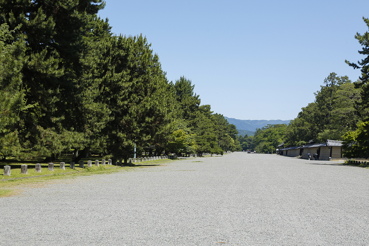 東西約700m南北約1300mという広大な敷地の京都御苑
