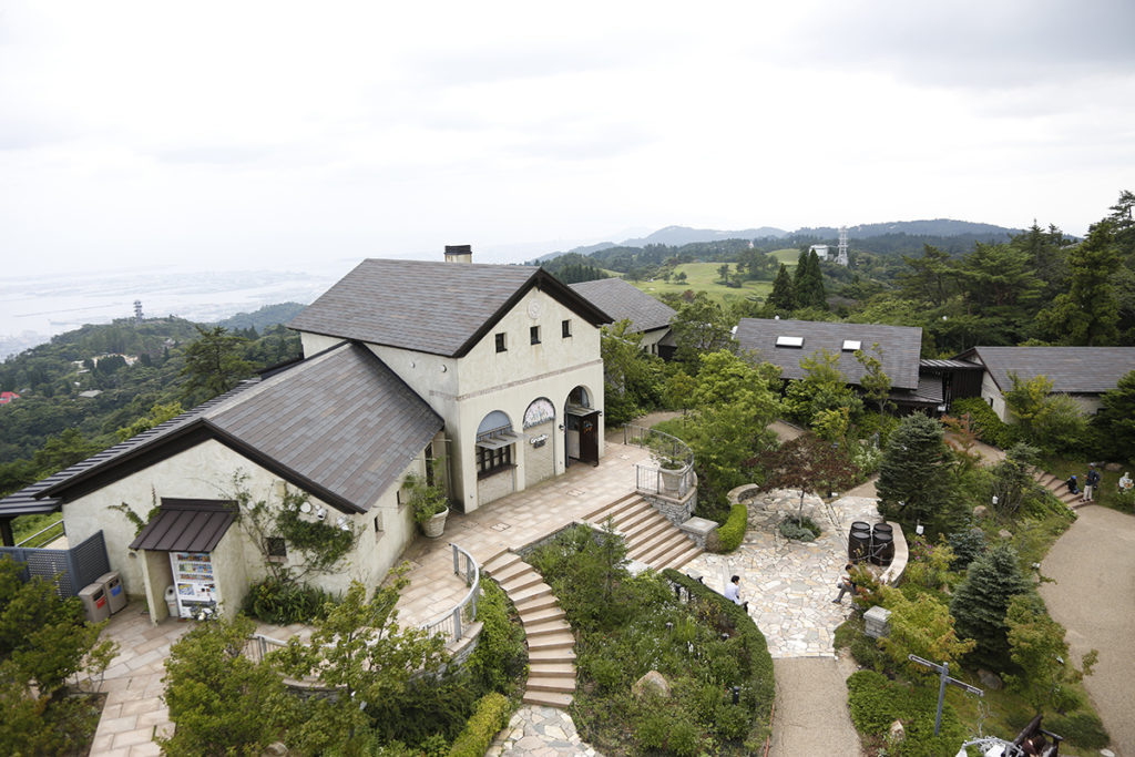 高さ11m、標高約890mの「見晴らしの塔」からの風景