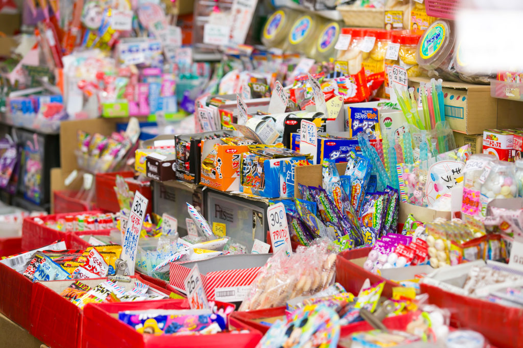 船はし屋が扱っている駄菓子