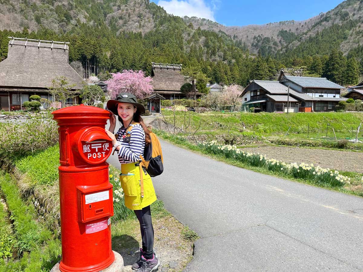 美山　赤い丸ポストが懐かしい