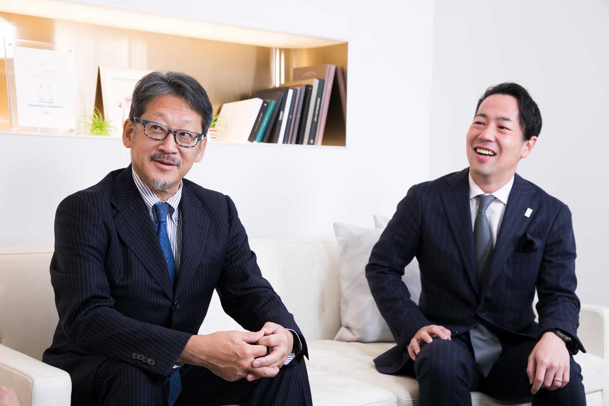 京都青果合同株式会社代表取締役社長 内田隆さんとマツシマホールディングス松島一晃