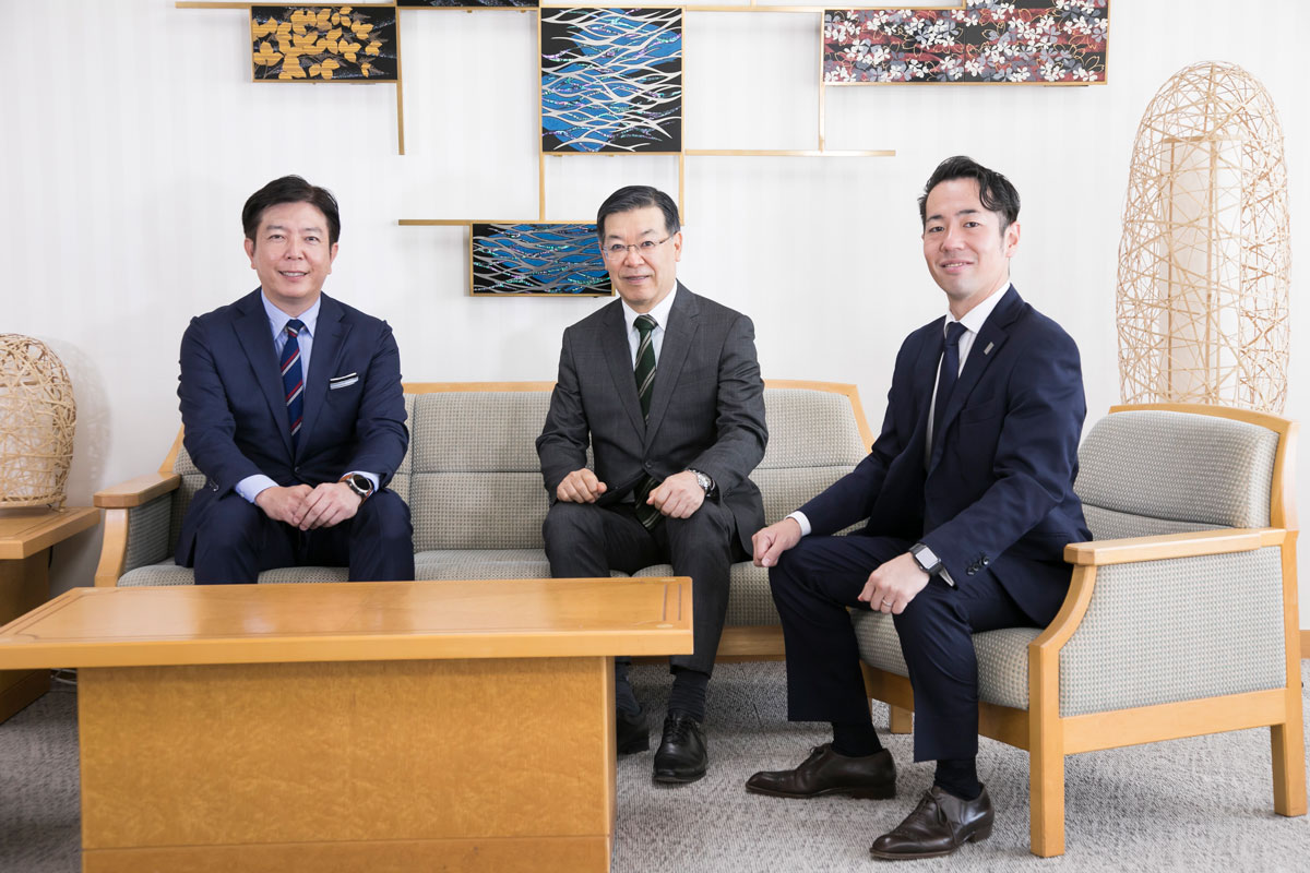 竹内弘一、山田啓二、松島一晃、京都文化博物館にて