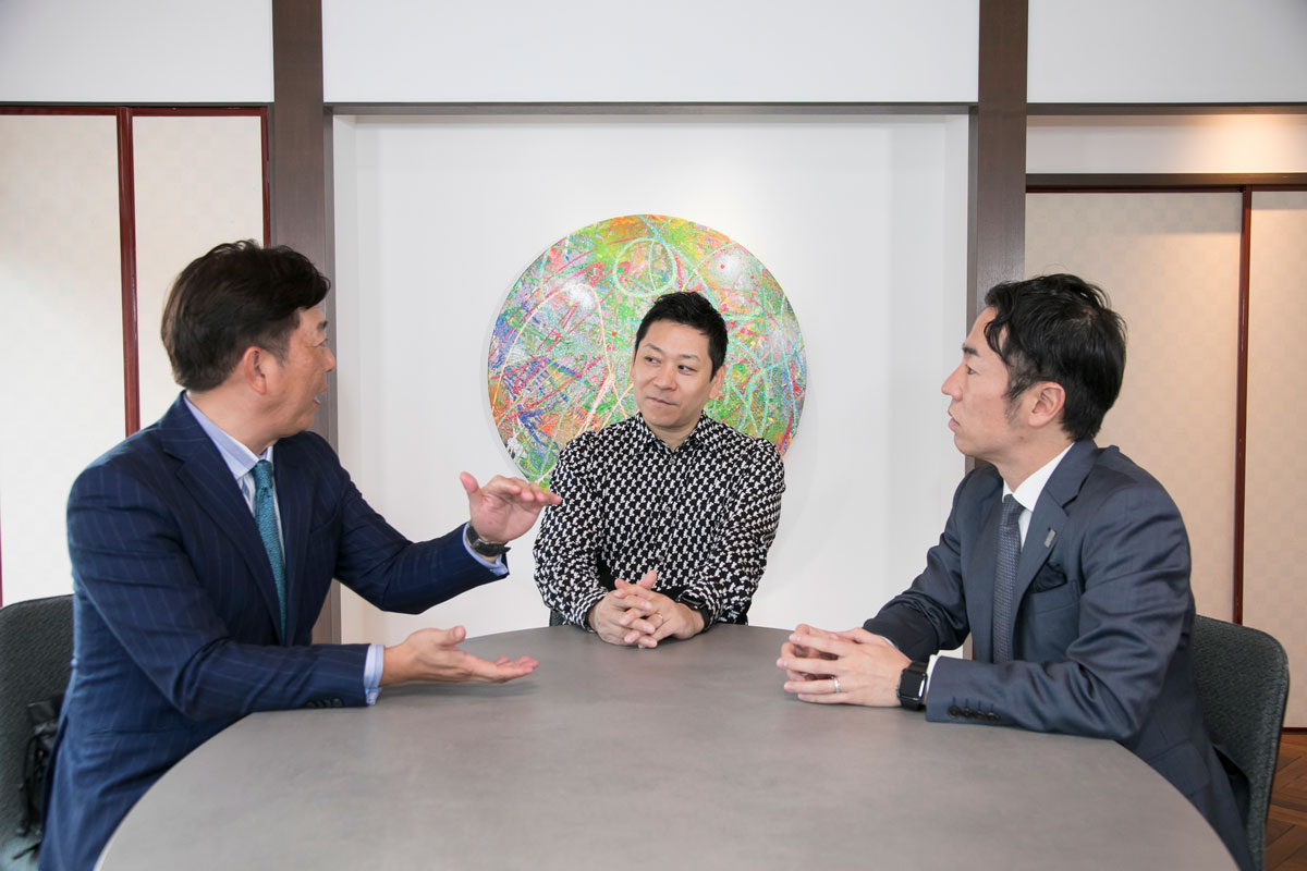 竹内弘一、名和晃平、松島一晃