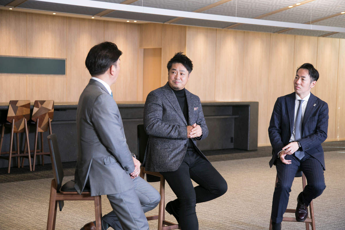竹内弘一、山本勇輝、松島一晃